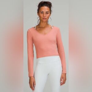 Lululemon Align Long Sleeve Shirt Pink Savannah 8